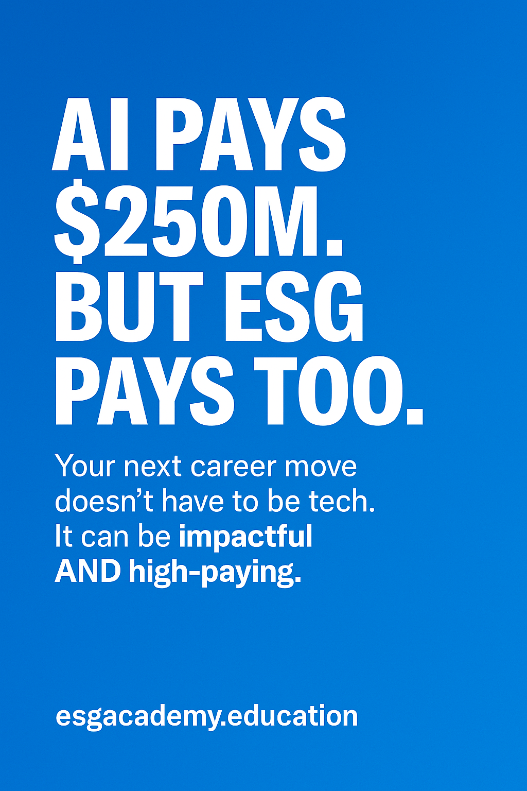 AI pays billions but ESG too via ESG Academy